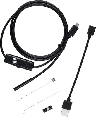 Produktbild von 5,5 mm bis 2 m langes USB-Endoskop mit weichem Kabel, 2-in-1-HD-Kamera, USB-Inspektions-Endoskopkamera für Android