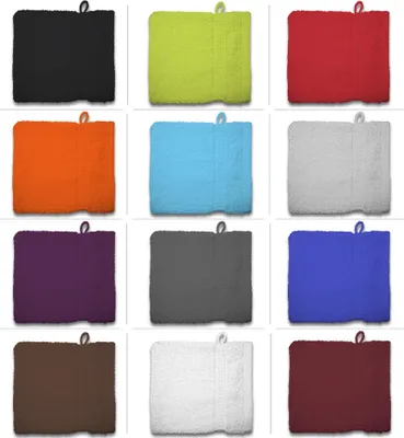 Produktbild von 2er Set Waschhandschuhe Waschhandschuh Waschlappen 16x21 cm Frottee Baumwolle, Farbe:Türkis
