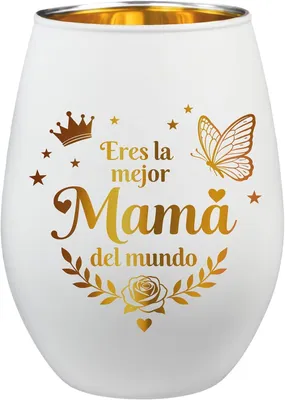 Immagine prodotto di Candele decorative per la mamma, regalo di compleanno per la mamma, il regalo perfetto per la mamma, candele decorative, bicchieri incisi, regali per donne