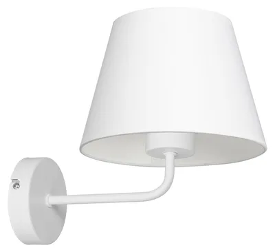 Zdjęcie produktu dla Kinkiet Arden biały mat 1xE27x15W tkanina wym:23x20x20cm IP20 Luminex