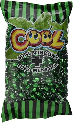 Produktbild von Cool Minibonbons Eukalyptus Menthol Geschmack einzeln verpackt 1000g