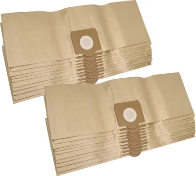 Produktbild von vhbw 20x Staubbeutel kompatibel mit Fakir/Nilco S 25 (R), S 26, S 26 NT (R), S 30 NT Staubsauger - 20 l Füllvolumen 34cm x 23,7cm Sandfarben