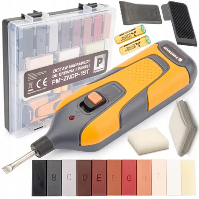 Powermat PM-ZNDP-19T Reparaturset für Laminat und Möbel, 18-teilig