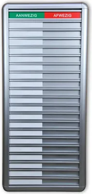 Immagine prodotto di Tabellone presenze in alluminio CombiCraft - 20 persone
