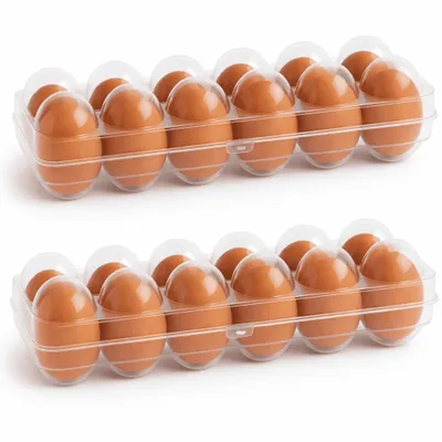 Produktbild von Eierbox 2er Set Eier Eierdose Aufbewahrungsbox Transportbox Kühlschrank Box