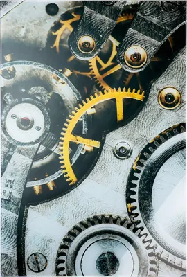 Produktbild von Gilde Acryl/Aluminium Bild "Gear" 38365