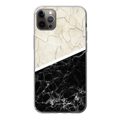 Produktbild von MuchoWow® Handyhülle Schutzhülle Hülle für iPhone 12 Pro Max Marmor - Muster - Luxus Silikon Softcase Handy Hülle - Hartschale