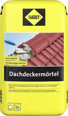 Produktbild von SAKRET Dachdeckermörtel 10 kg Sack rot