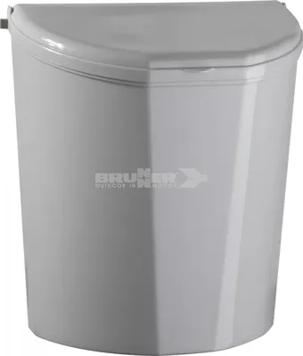 Produktbild von Brunner - Grauer PILLAR XL Abfallbehälter - Größe: 31,5 x 18 x H31,5 cm 10 l