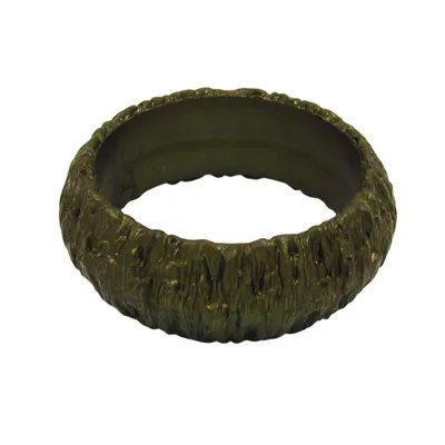 Produktbild von Armreif 87x28mm Borke oliv-metallic oliv-metallic innen 67mm