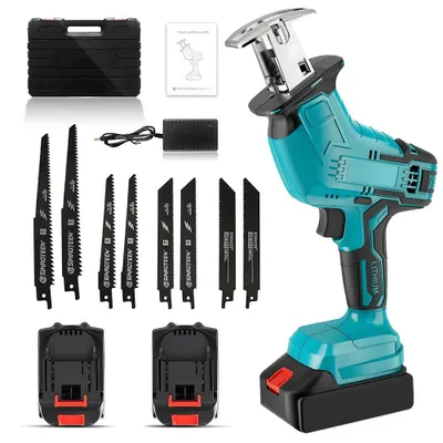 Produktbild von Akku-Säbelsäge Tigersäge - Reciprosäge - 20 V - 3000 U/min - Bürstenmotor - Kabellos - Für Holz - 2 Akkus