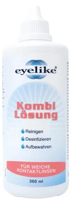Vorderseite von eyelike Kombi Lösung - 360ml