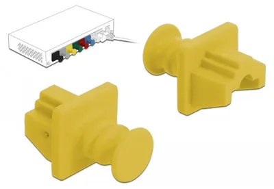 Produktbild von DeLOCK 86511, RJ-45, Kunststoff, Gelb, Netzvermittlung, 18 mm, 21 mm