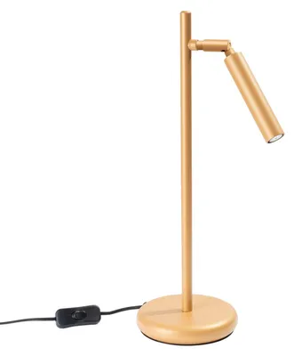 Produktbild von Schreibtischlampe Metall G9 verstellbar 43 cm in Gold Schwarz Modern Nachttischlampe