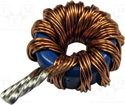 Produktbild von 1x Drossel: Draht 6,8uH THT 7,22mΩ DTMSS-12.5/0.0068/8.0-V Ringdrosseln 8A