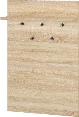 Produktbild von Garderobenpaneel 68 cm breit Eiche hell CHEB-131