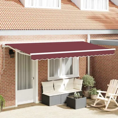 Zdjęcie produktu dla Maison Exclusive - Rama markizy, kolor bordowy, 400 x 200 cm