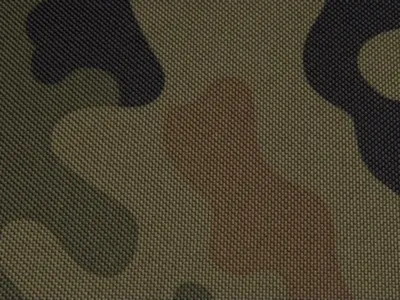Obrázek produktu pro Textilie batohovina, cordura s PVC zátěrem khaki maskáč, látka, metráž / 50cm