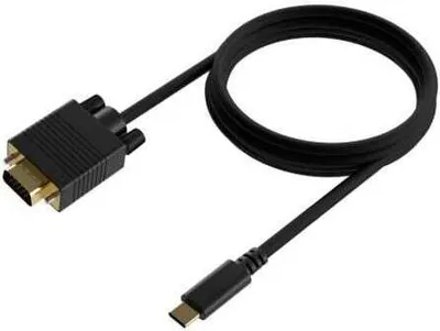 Produktbild von AISENS A109-0692, 0,8 m, USB Typ-C, VGA (D-Sub), Männlich, Männlich, Gerade