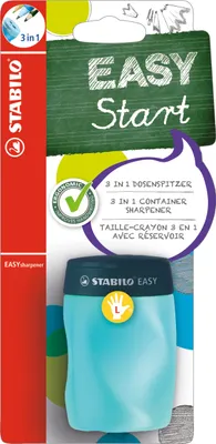 Produktbild von Ergonomischer Dosen-Spitzer für Linkshänder - STABILO EASYsharpener - 3 in 1 - petrol