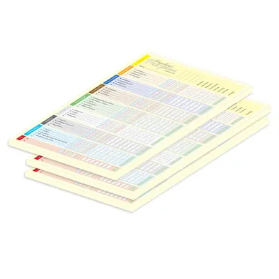 Produktbild von PRICARO Putzplan "Family", magnetisch, bunt, A4, 25 Blatt, 3 Stück