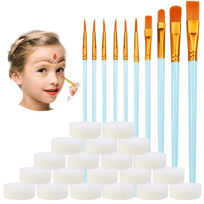 Produktbild von Malerset für Künstler, 30-teilig, geeignet für Acrylfarben und Kinderschminke