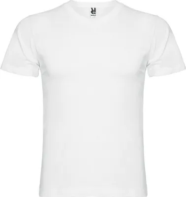 Produktbild von Roly - "Samoyedo" T-Shirt V-Ausschnitt für Herren PF4231 (XXL) (Weiß)