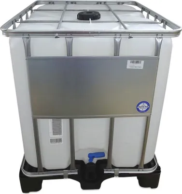 Produktbild von 1000 L 1000 Liter IBC Container Regenwassertank Tank natur Kunststoffpalette