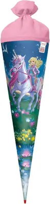 Produktbild von Roth Motiv-Schultüte, Magische Einhornreiterin, 70 cm, Glitter
