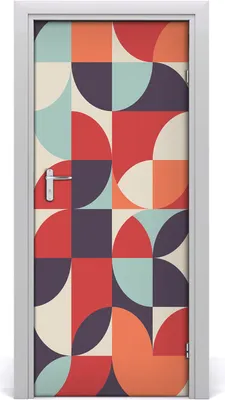 Produktbild von Tulup Türaufkleber 85x205 cm Dekorative Aufkleber Selbstklebend Wasserdichte Tapete Abnehmbar Schlafzimmer Wohnzimmer Wohnkultur - abstrakt