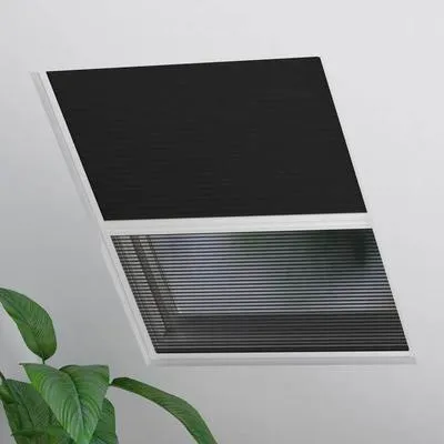 Obrázok produktu pre Plisé sieť proti hmyzu na strešné okno SOLUNA čierna 80x120 cm
