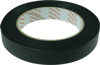 Obrázek produktu pro Certoplast textilní lepicí páska, černá, 19 mm x 25 m (upevňovací páska)