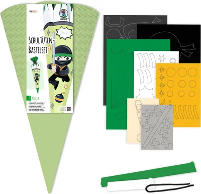 Produktbild von URSUS Schultüte Bastelset "NINJA"