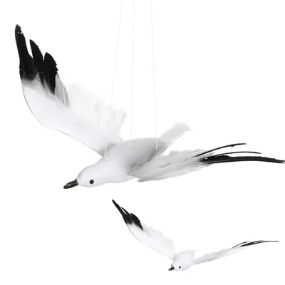 Möwen-Dekoration, Aufhänge-Ornament, künstliche Möwe, 33x32x6 cm