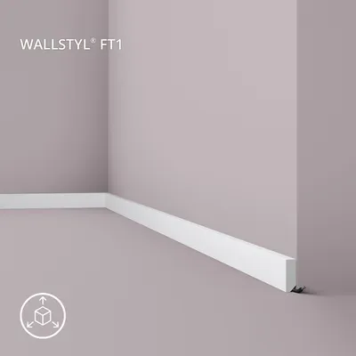Produktbild von NMC FT1 WALLSTYL Sockelleiste Zierleiste Wandleiste Friesleiste 2 m