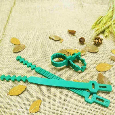 Produktbild von 10pcs wiederverwendbare verstellbare Baumfixierschnuckle Plastikkletterpflanzen Baumbindungen Gartenbedarf
