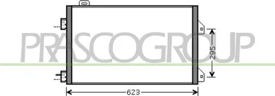 Produktbild von PRASCO RN322C003 Kondensator Klimaanlage Klimakondensator für RENAULT CLIO II (BB0/1/2, CB0/1/2)