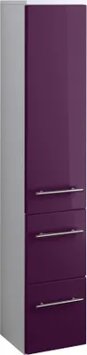 Produktbild von Bad Midischrank Parma in hochglanz aubergine 25 cm breit