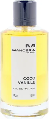 A bottle of Mancera Coco Vanille Eau de Parfum for women.