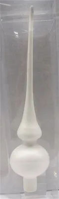 Produktbild von Christbaumschmuck Kaemingk Christbaumspitze Glas winterweiß 26cm
