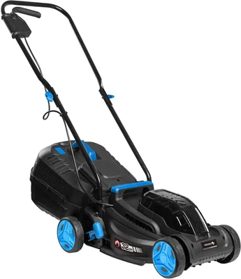 Produktbild von HÖGERT TECHNIK - Akku Rasenmäher 18V 32 cm bürstenloser Elektromäher mit Grasfangkorb, kompakter Gartenmäher - Hat keine Batterien