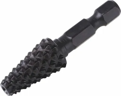 Productafbeelding van Wolfcraft 1, conische rasp voor hout, met zeshoekige schacht