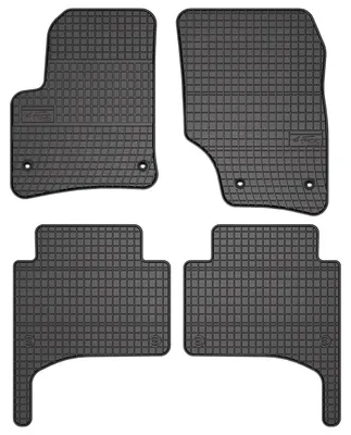 Produktbild von Gummi-Fußmatten für Volkswagen Touareg I 2002-2010 (SUV) – 4-tlg, Schwarz, passgenau – Wielganizator SolidPRO