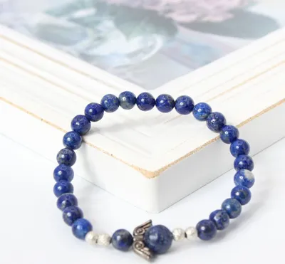Produktbild von Edelstein Armband Geschenkidee exklusives Design Chakra Lapis Lazuli