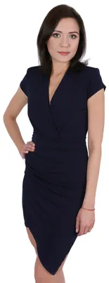 Produktbild von Marineblaues asymmetrisches Kleid von JOHN ZACK M