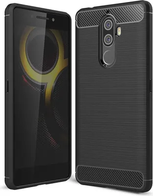 Produktbild von Lenovo Case Handyhülle Cover TPU Case Schutzhülle Case Handy Bumper Carbon Optik Schale, Farbe:Schwarz, Modell wählen:Lenovo K8