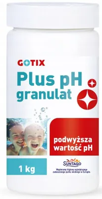 Zdjęcie produktu dla Granulat Ph Plus 1Kg Gotix Do Basenu Ogrodowego Stelażowego Czysta Woda