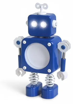 Image de InAndOutdoorMatch - Weckradio - Roboterdesign - Bleu, Image générée par une IA