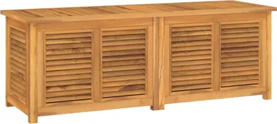 Obrázek produktu pro vidaXL Zahradní box s taškou 150x50x55 cm z masivního teakového dřeva