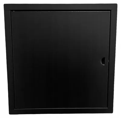 Produktbild von Kimi Revisionstür Schwarz Metall 40x40 cm mit Schnappverschluss